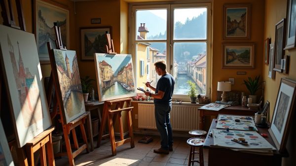 Artisan peintre à Annecy pour une décoration sur mesure